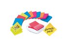 Post-it Haftnotizspender PRO-W12N ws +12xSuper Sticky Z-Notes sort.