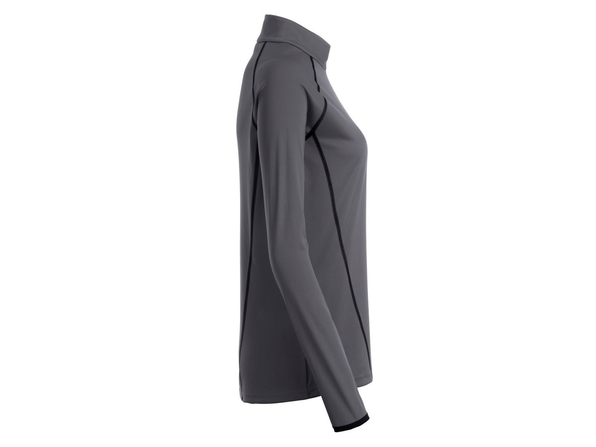 JN Ladies' Sports Shirt Longsleeve JN497 titan/black, Größe S