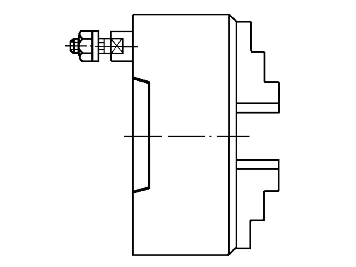 RÖHM Vierbacken-Drehfutter DIN55027 ZS