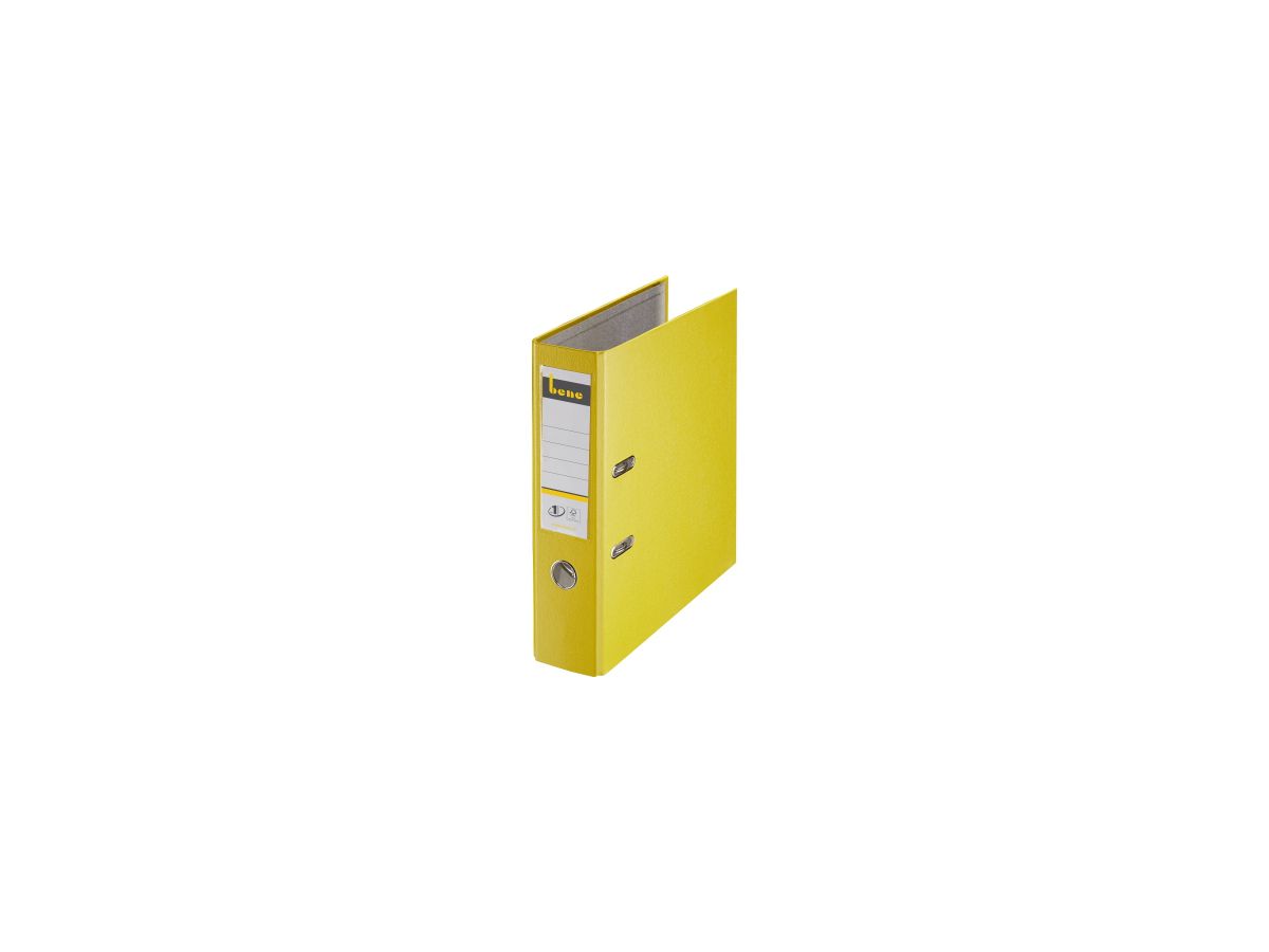 Bene Ordner 291400 GE DIN A4 80mm PP gelb