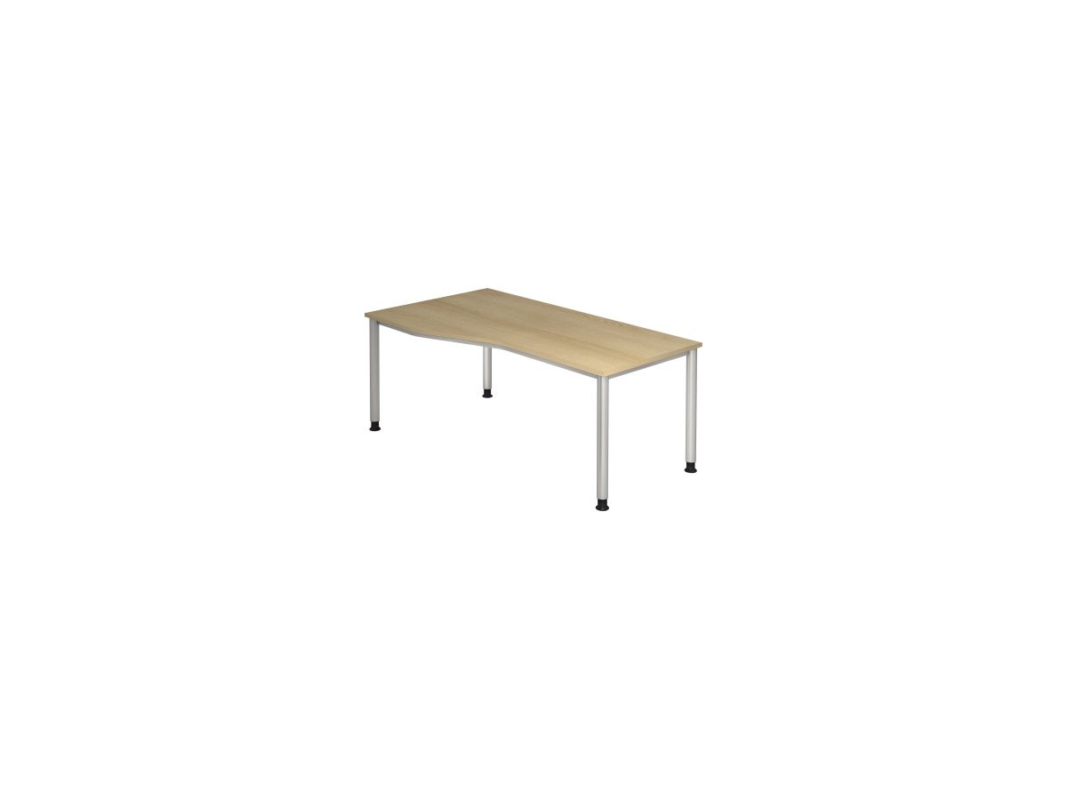 Hammerbacher Schreibtisch VHS18/E/S 180x100cm eiche