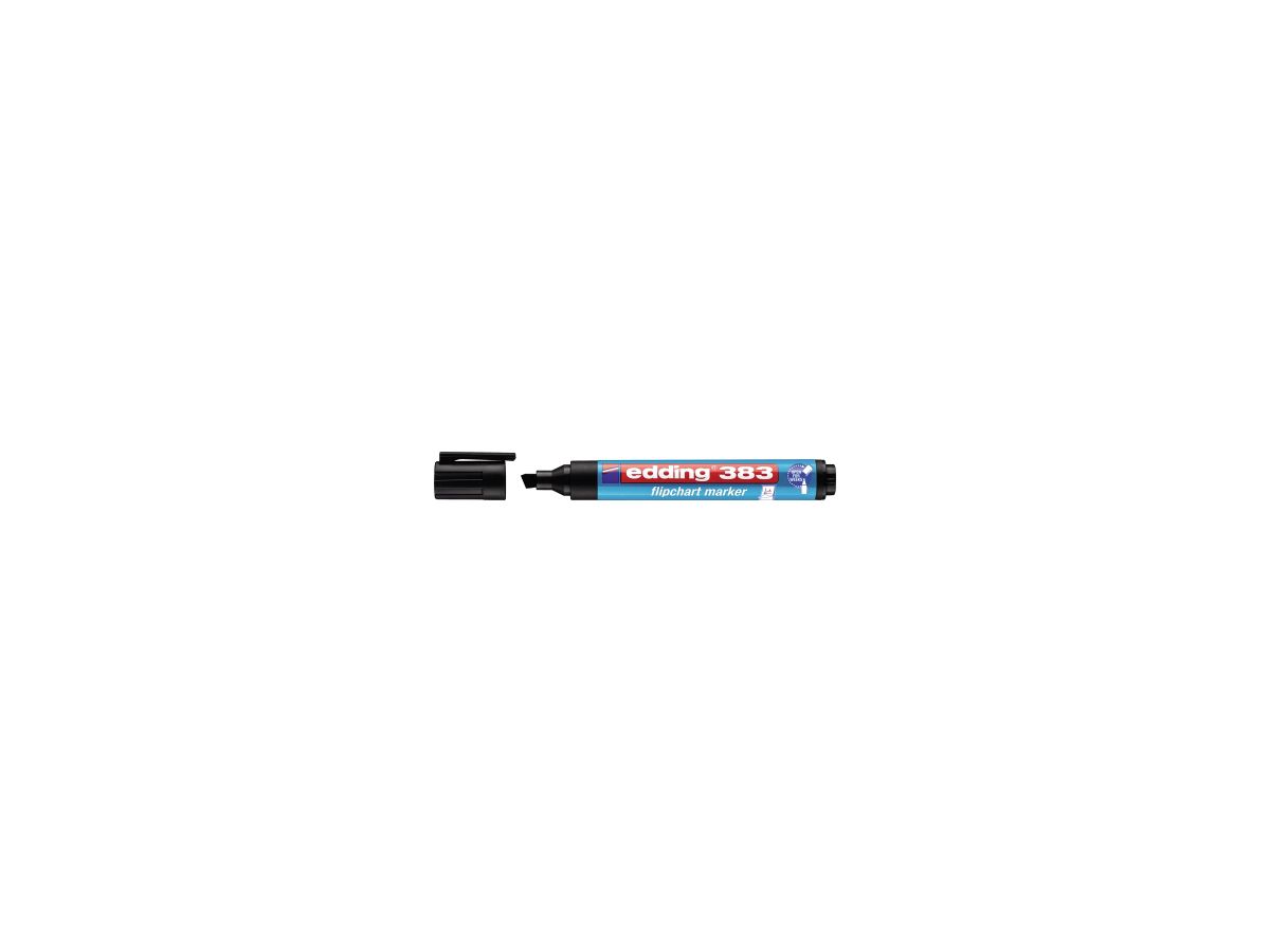 edding Flipchartmarker 383 4-383001 1-5mm Keilspitze schwarz