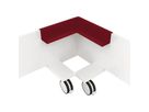 magnetoplan Eckablage Infinity Wall 114663003 rubinrot