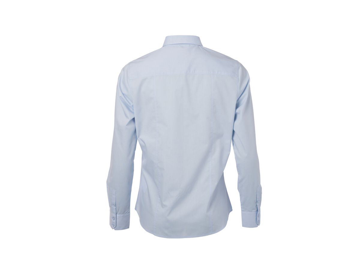 JN Ladies' Shirt Longsleeve Poplin JN677 light-blue, Größe XL
