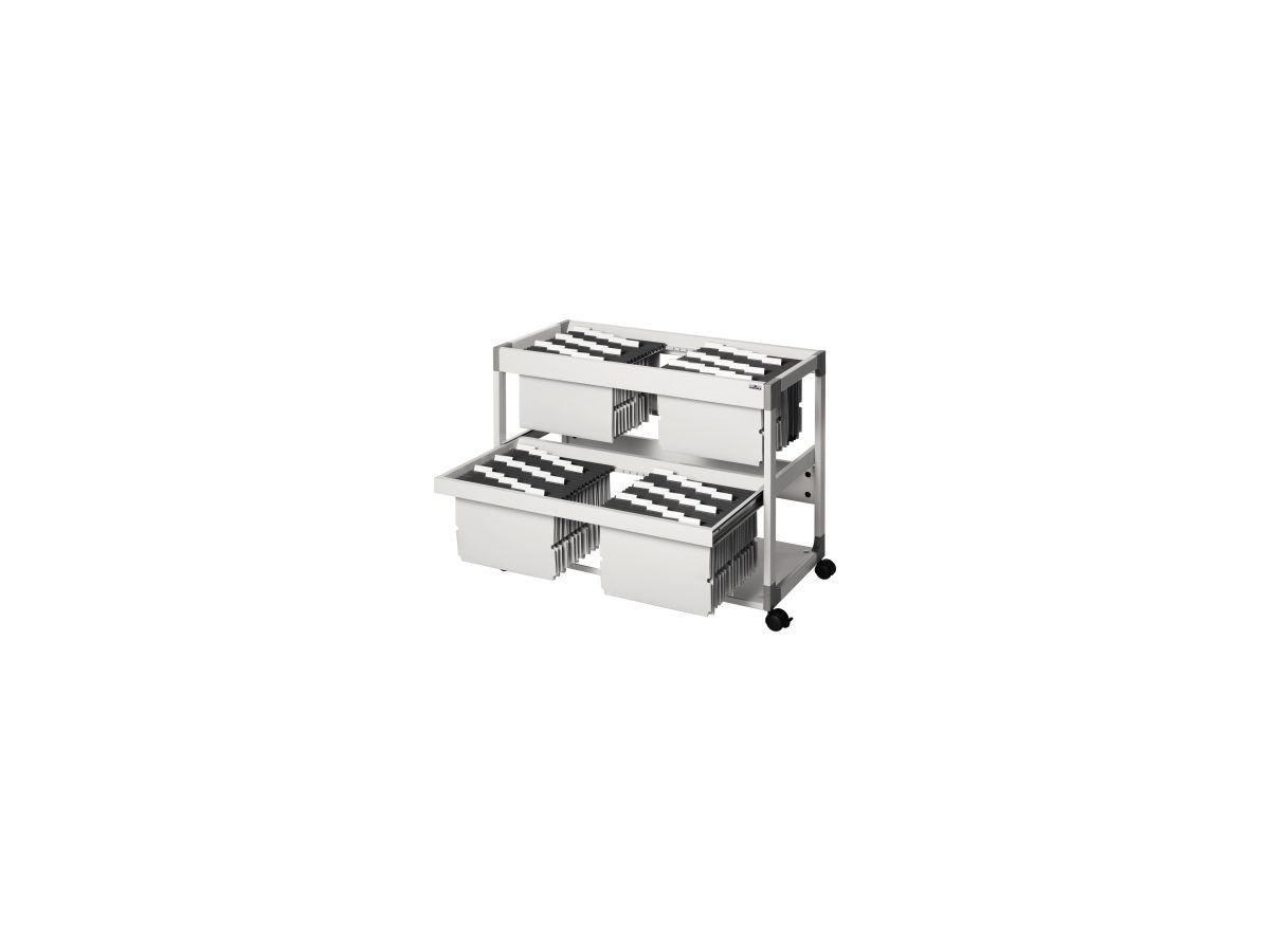 DURABLE Hängemappenwagen TROLLEY 200 MULTI DUO 379210 lichtgrau