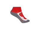 JN Sport Socks Short JN210 76%PES/22%PA/2%EL, red, Größe 42-44