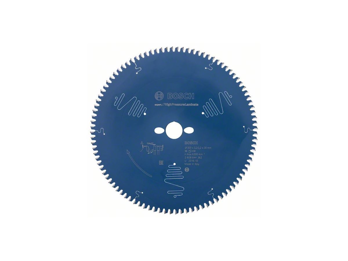 BOSCH Kreissägeblatt Expert for High Pressure Laminate, 300x30x3,2/2,2 mm, 96