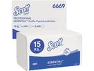 Scott Papierhandtuch XTRA 6669 Interfold 1-lg. ws 15x240 St./Pack.