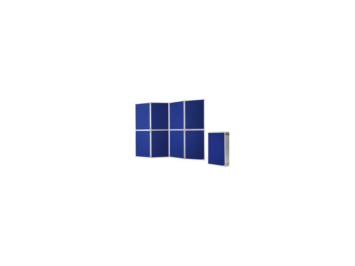 magnetoplan Präsentationswand 1101016 244x181x2cm blau