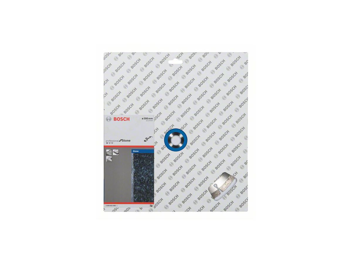 BOSCH Diamanttrennscheibe Standard for Stone, 300x22,23 mm