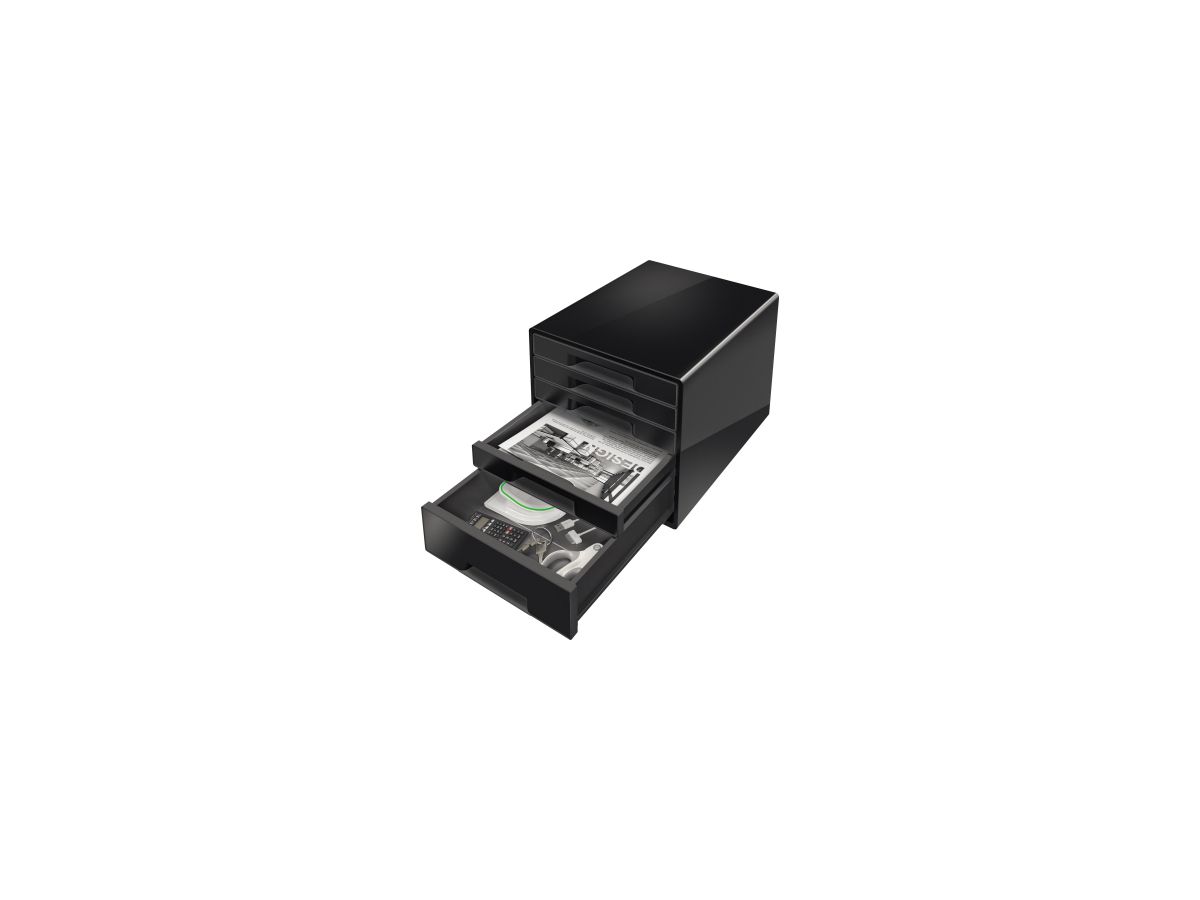 Leitz Schubladenbox CUBE 52531095 5Schubfächer schwarz