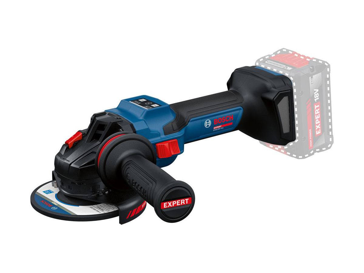 BOSCH EXPERT Akku-Winkelschleifer EXWS18V-15S, solo, in L-BOXX