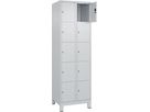 C+P Fächerschrank CLASSIC, Füße 1950x600x500mm, 7035, 2x5 Fächer