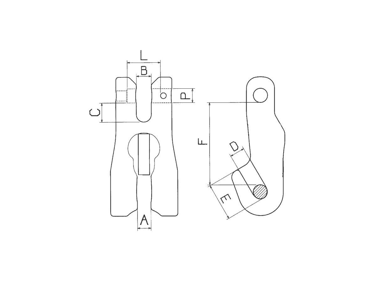 Verkürzungsklaue GK10 D 16mm TK 10000kg