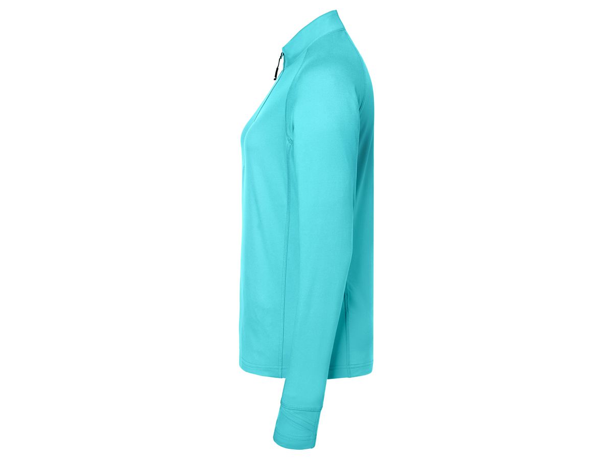 JN Ladies' Sports  Shirt Half-Zip JN787 turquoise, Größe L