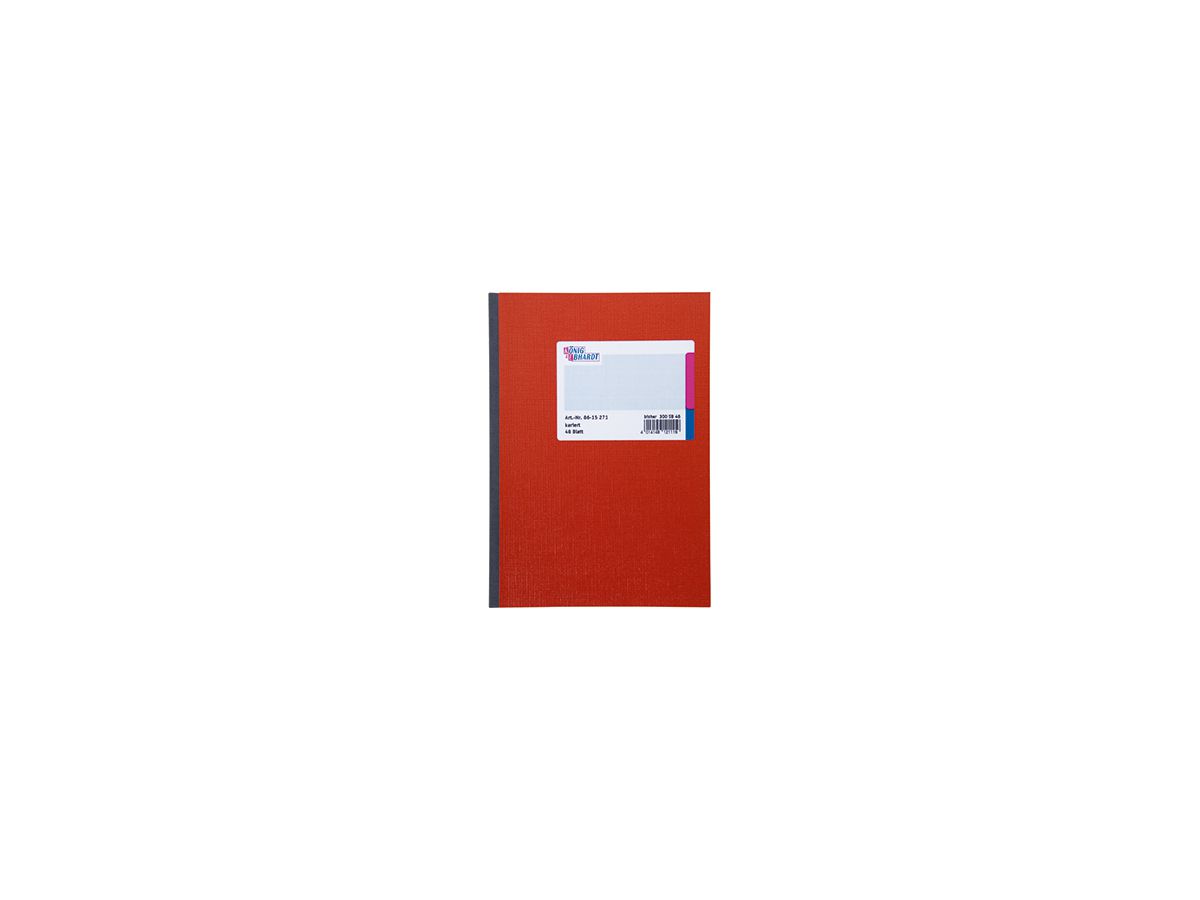 König&Ebhardt Kladde 8615271 DIN A5 kariert 48Blatt rot