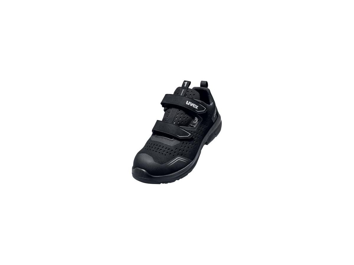 UVEX 1 sport Sicherheits-Sandale Gr. 52 W11 S1PS ESD, schwarz, 6896.2
