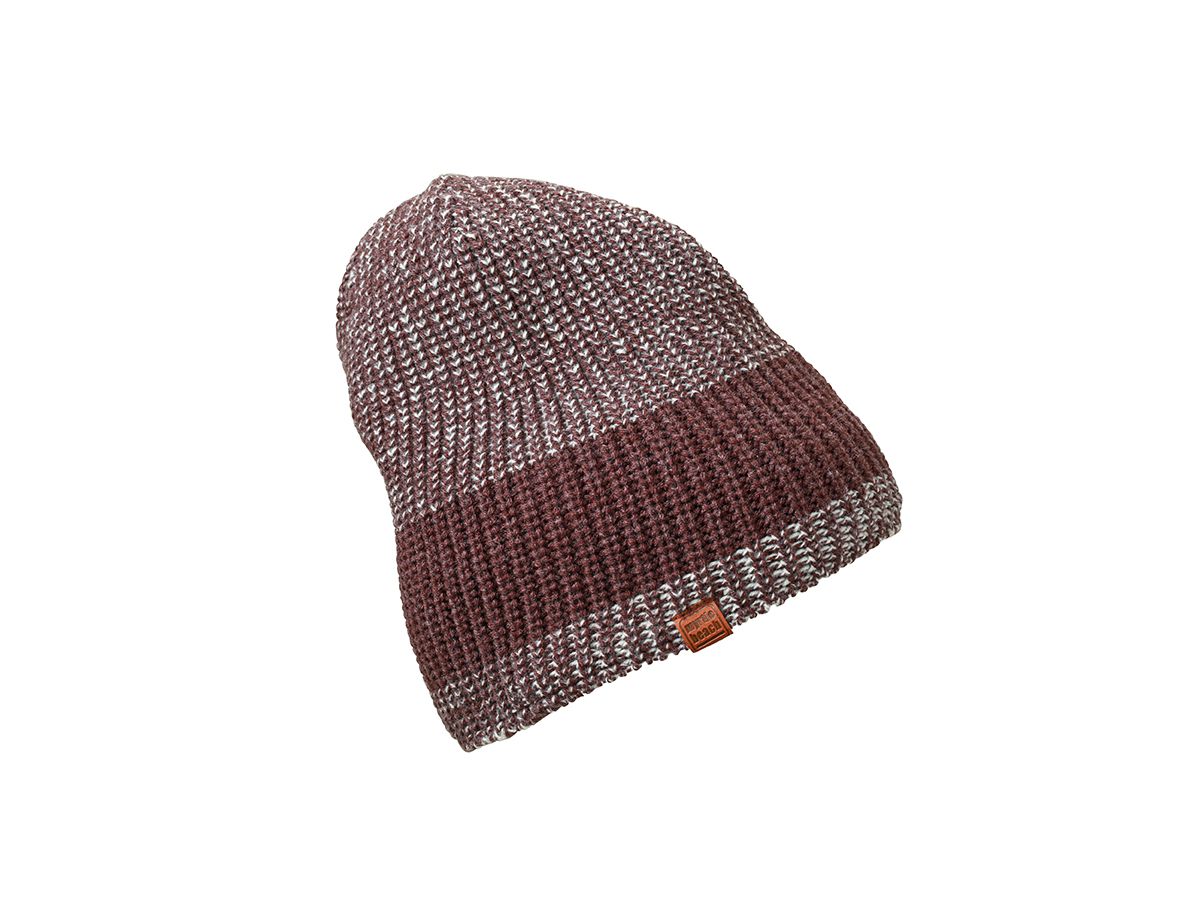 mb Urban Knitted Hat MB7993 100%PAC, plum/glacier-grey, Gr. one size