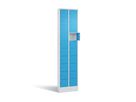 C+P Kleinfachschrank, Sockel 1950x460x200mm, 7035/5012, 2x10 Fächer