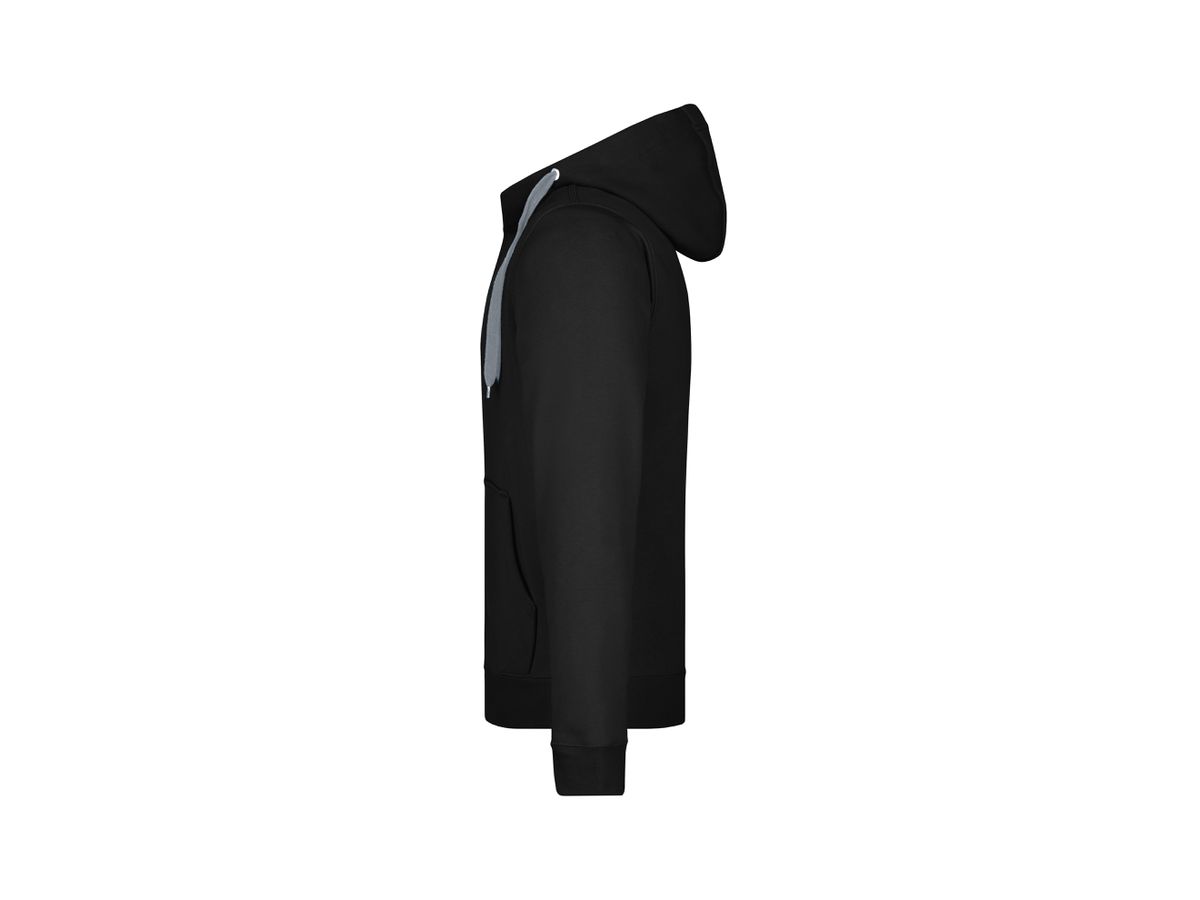 JN Mens Doubleface Jacket JN355 55%PES/45%BW, black/carbon, Größe S