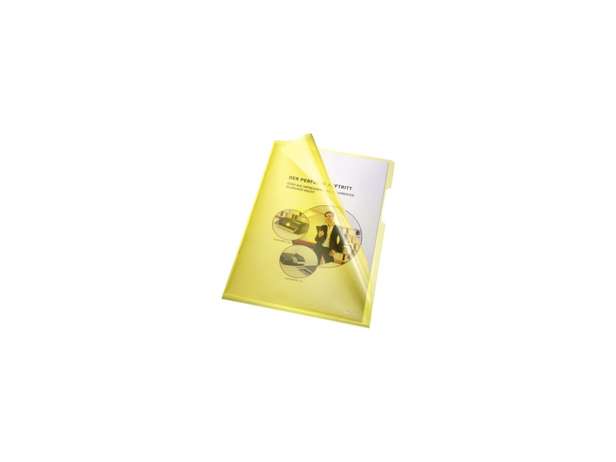 Bene Sichthülle 205000GE DIN A4 HPVC gelb 100 St./Pack.