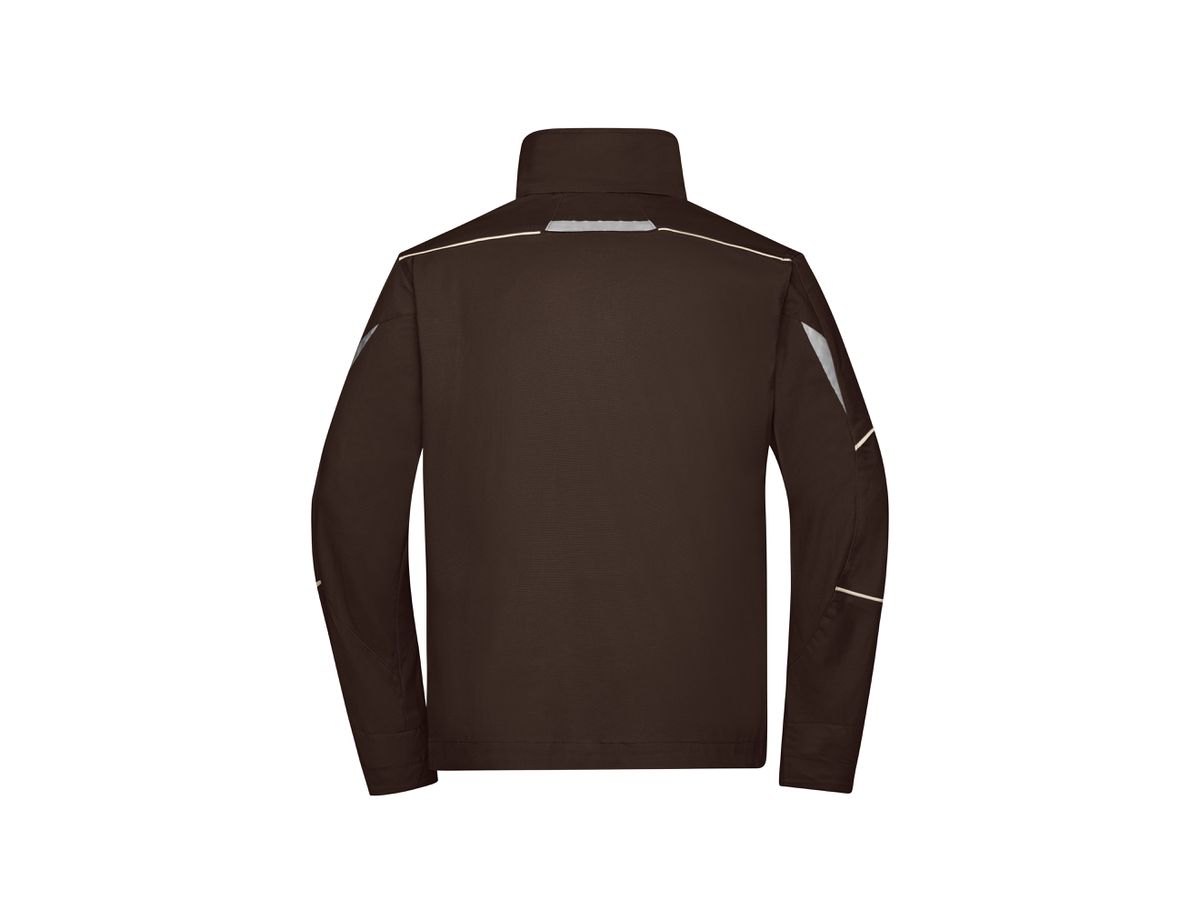 JN Workwear Jacket - COLOR - JN849 brown/stone, Größe XL