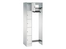 Garderobe offen RAL 7035,1950x740x480mm 1 Schrank