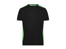 JN860 Men's Workwear T-Shirt Level 2 black/lime-green Gr. XL