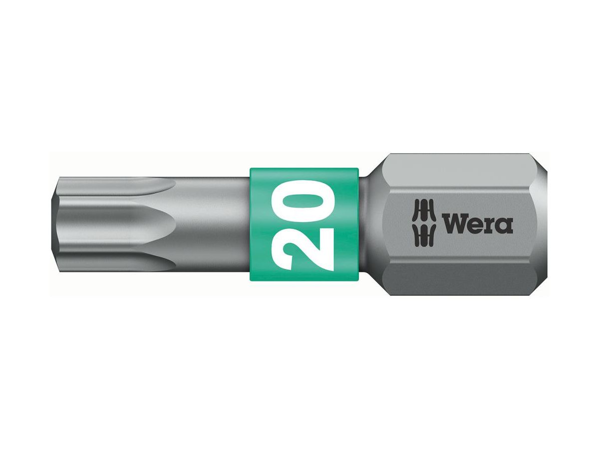WERA Bit 1/4" TORX 867/1 BTZ T 20 x 25 mm, BiTosionsbereich, zähhart
