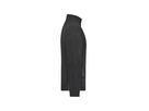 JN Men's Workwear Fleece Jacket JN842 100%PES, black/carbon, Größe 5XL