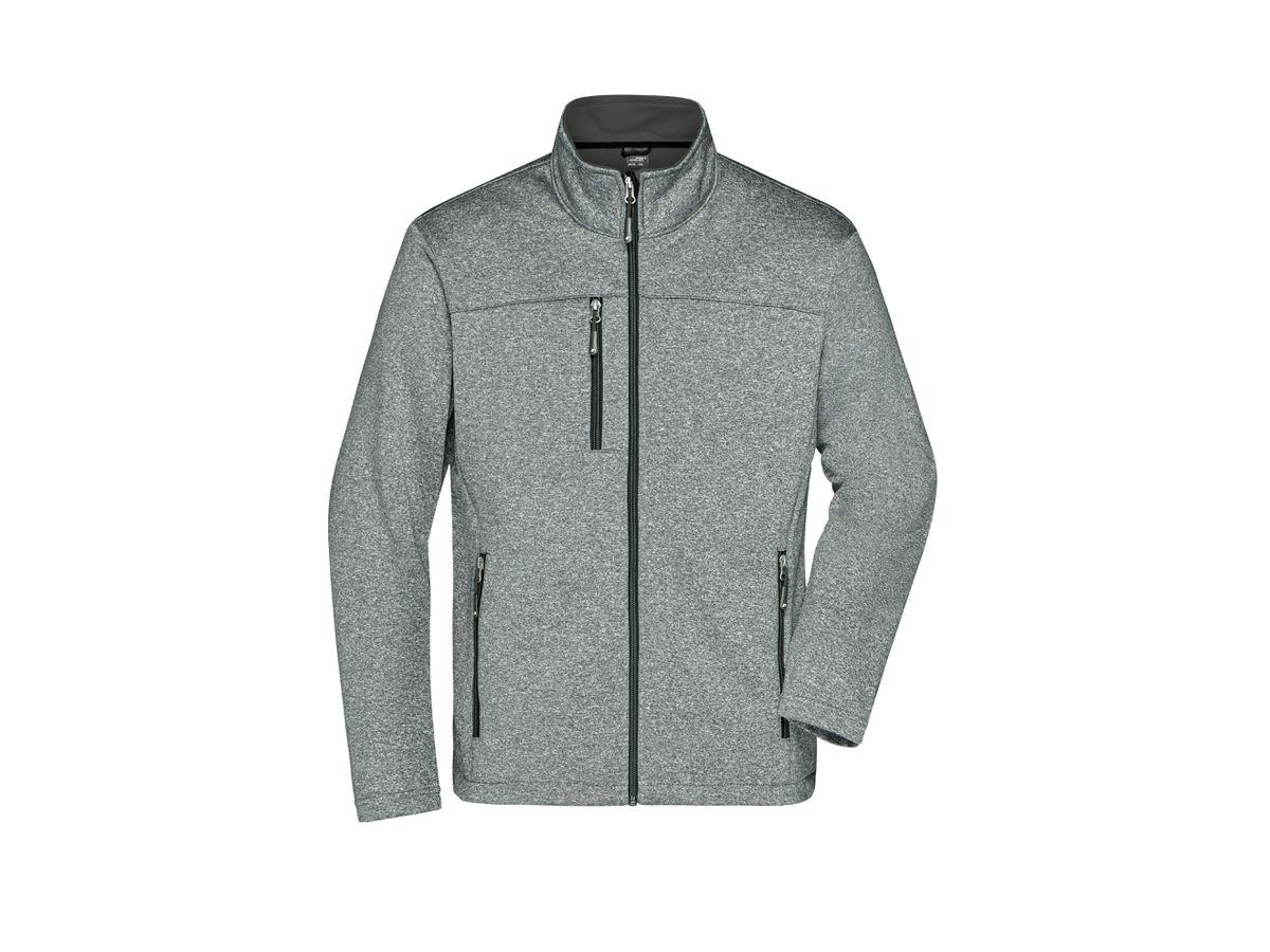 Men's Softshell Jacket JN1148 Fb. dark-melange/black, Gr. L