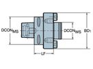 COROMANT Capto auf Fräserdornaufnahme C8-391.05-60060