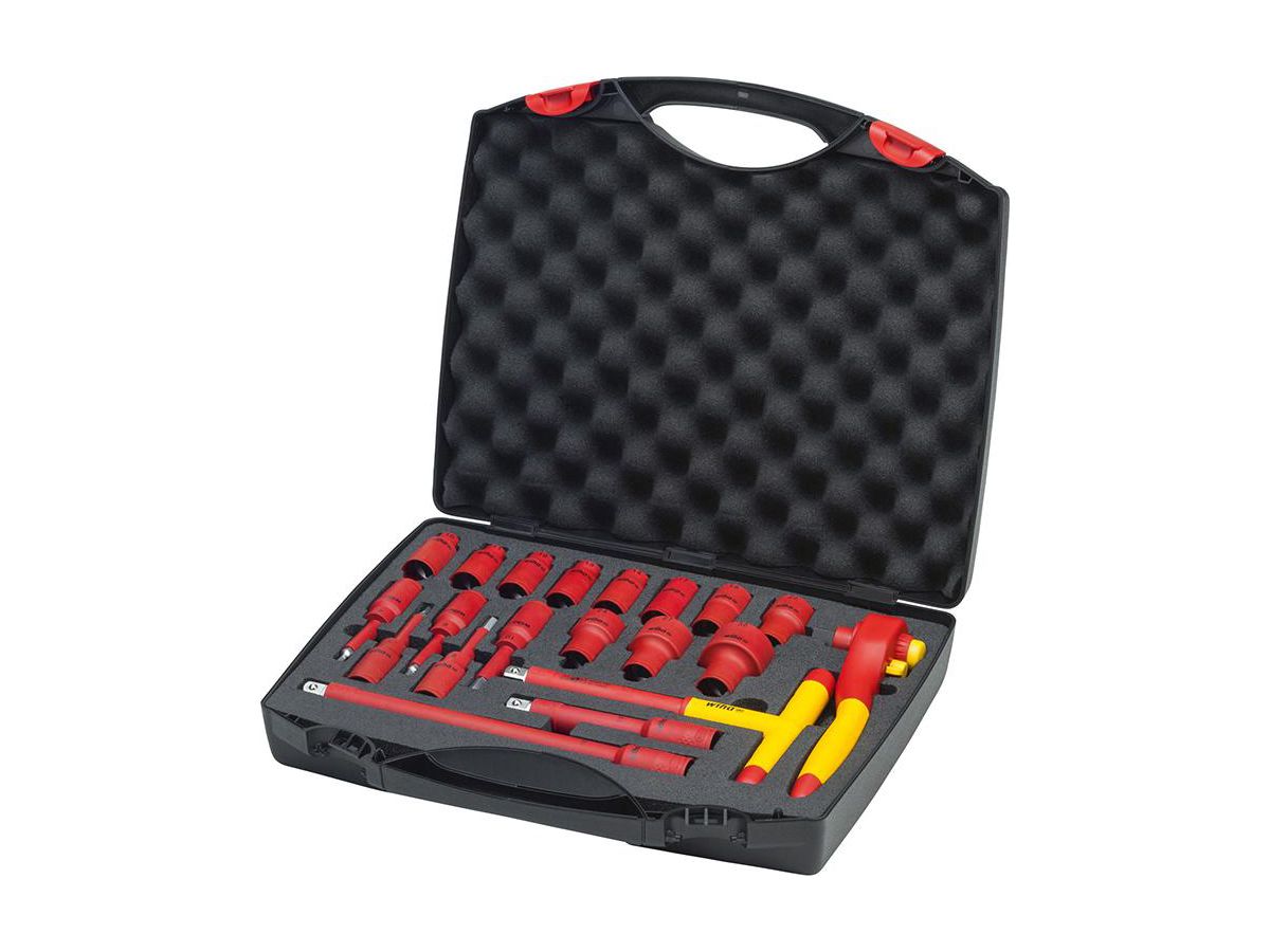 WIHA Steckschlüssel-Satz 1/2" VDE 20-teilig im Koffer