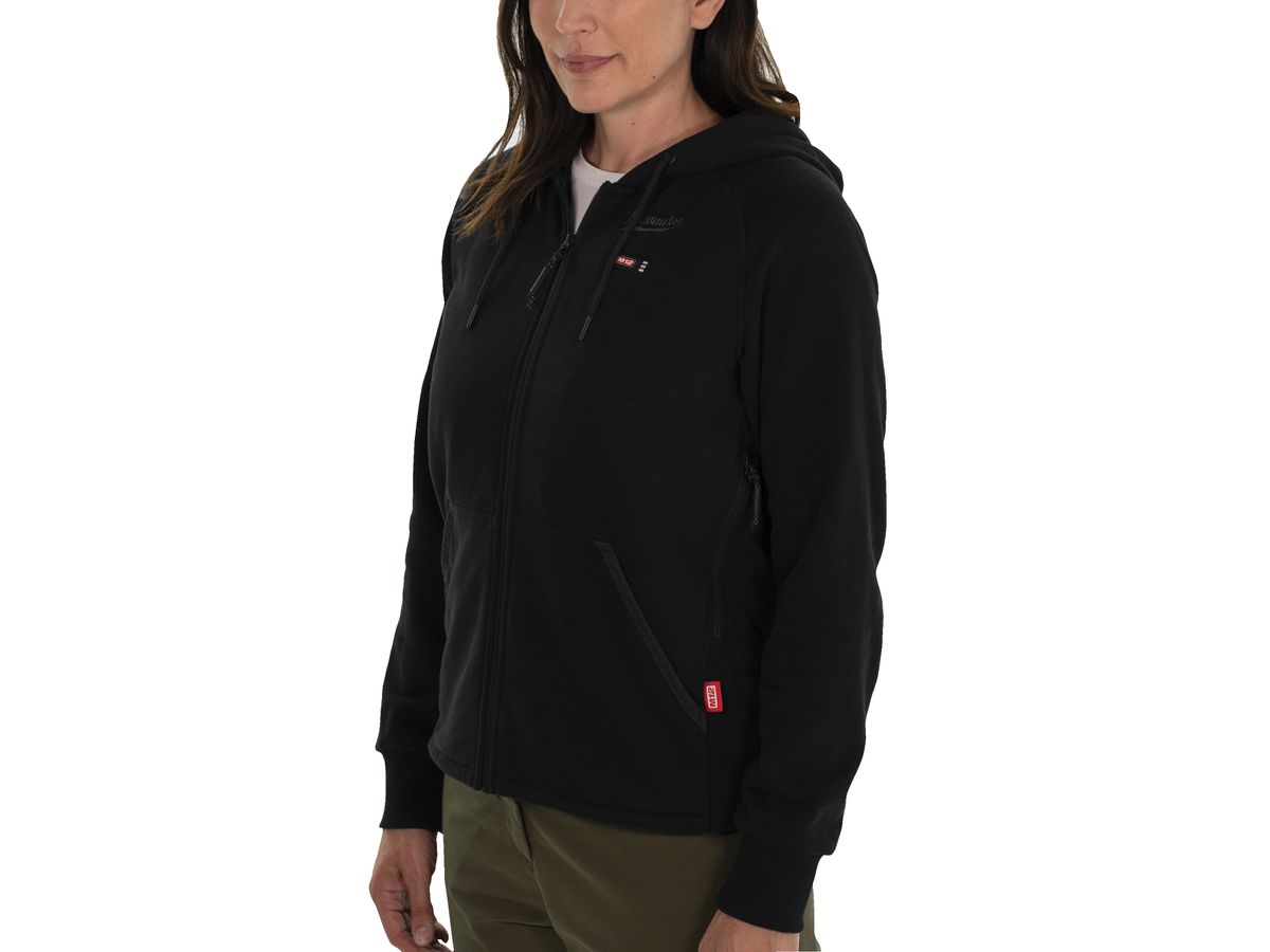 MILWAUKEE Akku-Thermo-Kapuzenpullover Damen M12HHLBL1-0, schwarz L