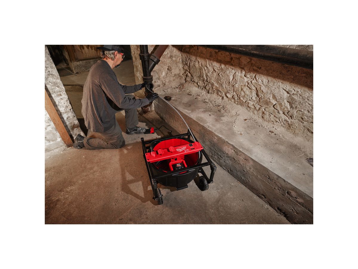 MILWAUKEE Akku-Rohrreiniger M18 HSFSM-122 mit flexibler Welle