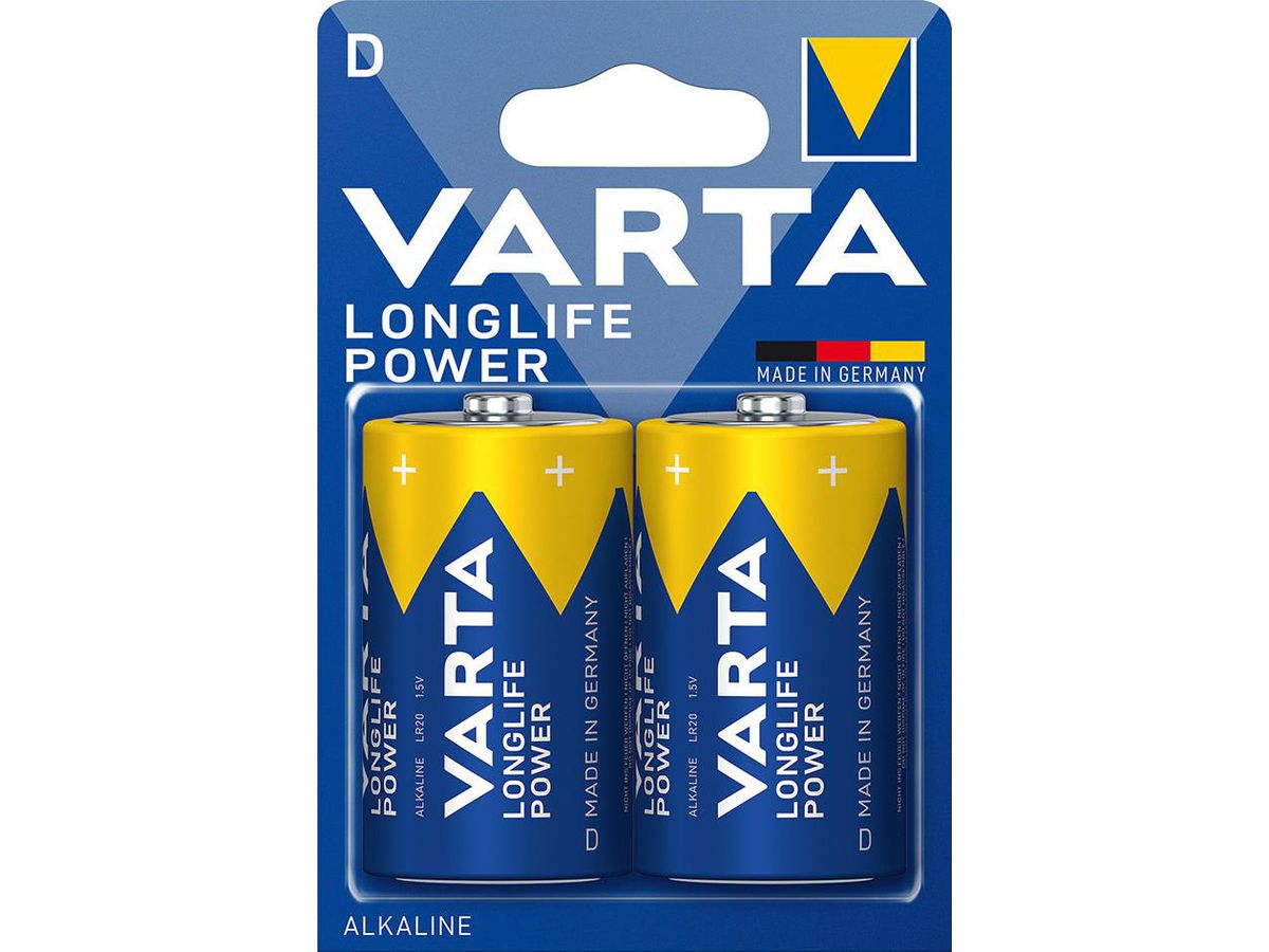 VARTA Batterie LONGLIFE Power D 2er Blister