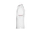 JN Men's Polo Stripe JN728 white/red, Größe 3XL