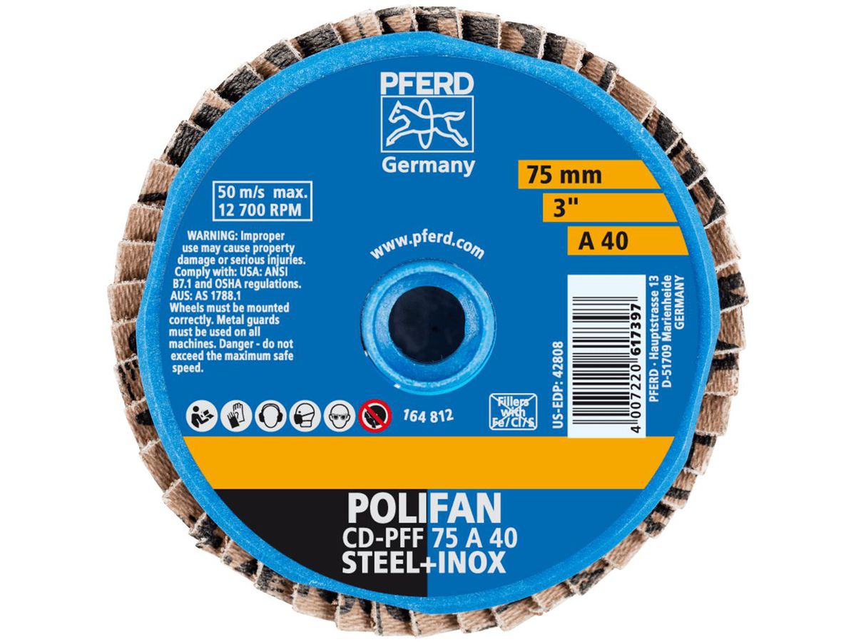 PFERD CD-mini-Polifan CD-PFF 75 A 40