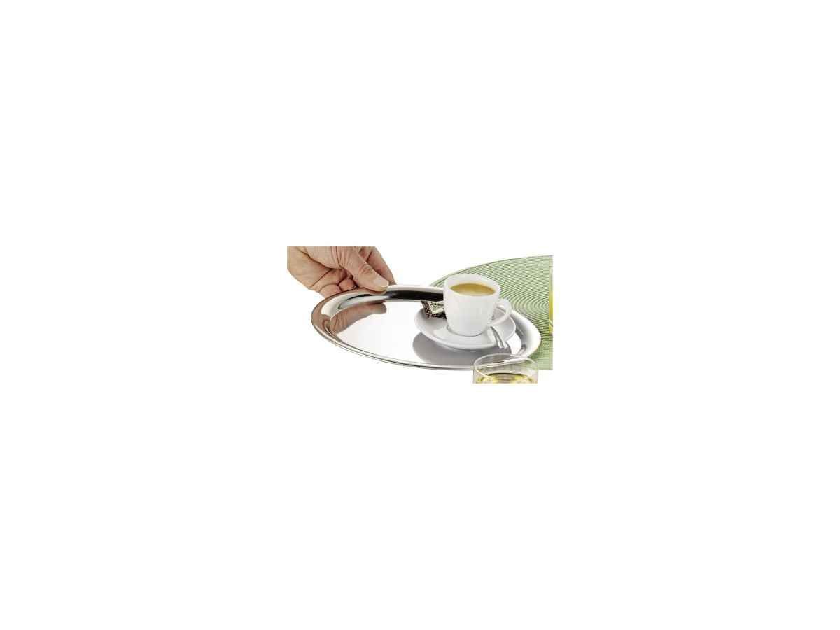 Esmeyer Serviertablett 400-1265 22x29cm oval Edelstahl