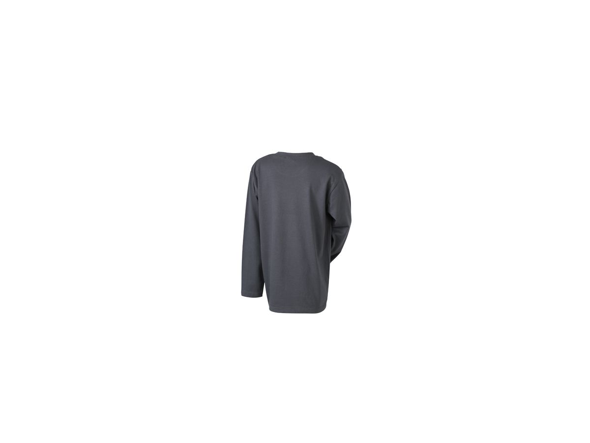 JN Junior Shirt lang Medium JN913K 100%BW, graphite, Größe L