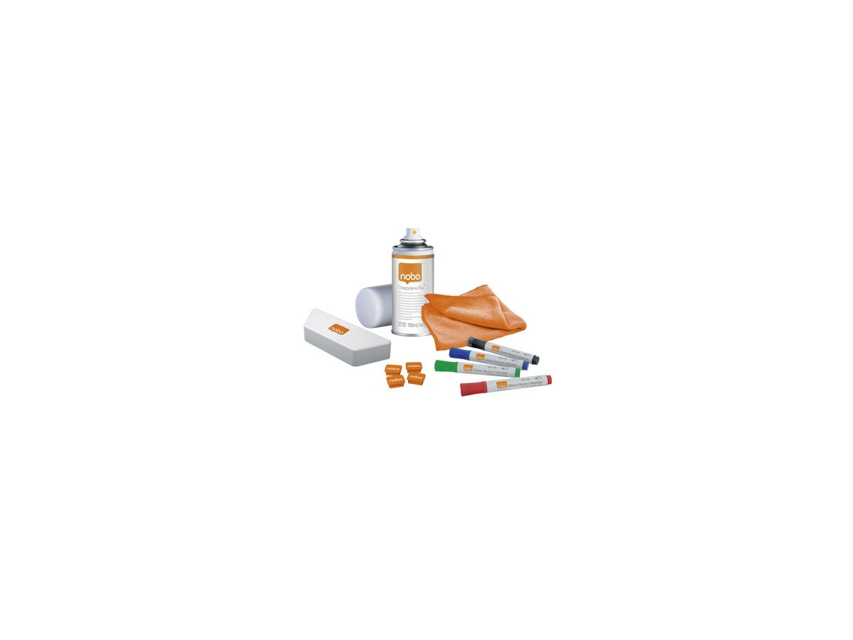 Nobo® Starterkit für Glas-Whiteboards