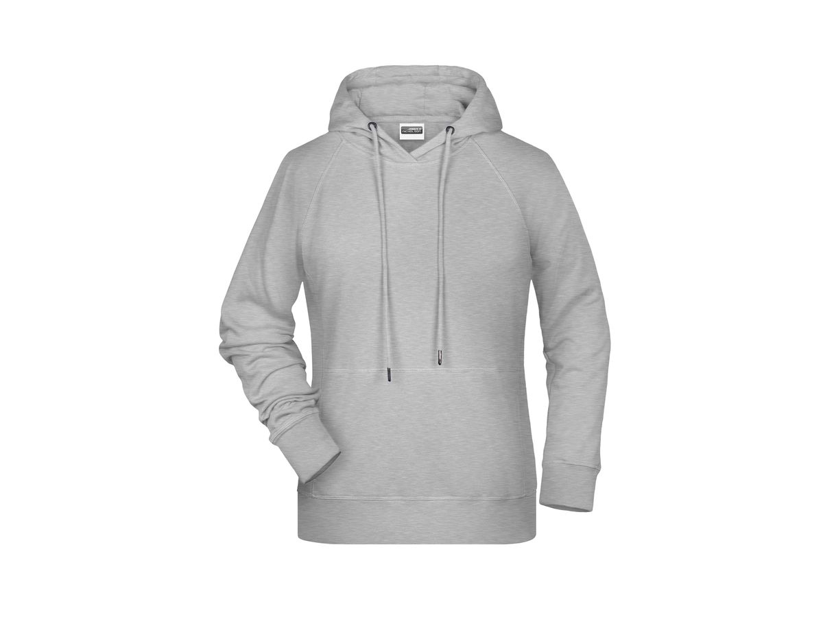 JN Ladies' Hoody 8023 grey-heather, Größe XS