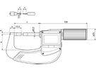 Dig. Bügelmesssch. schm.N 40 EWRi-S 0-25mm MAHR