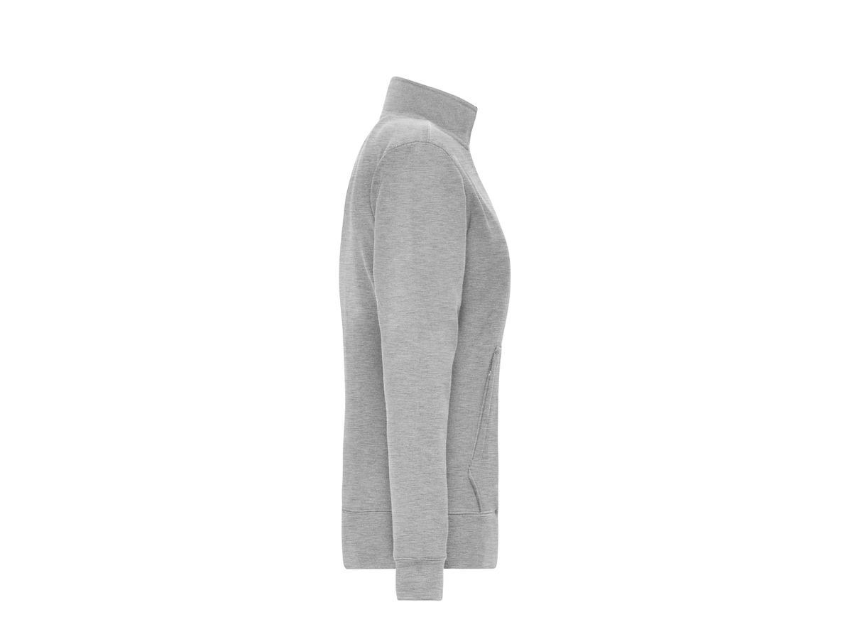 JN Damen Doubleface Jacke JN1809 grey-heather, Größe M