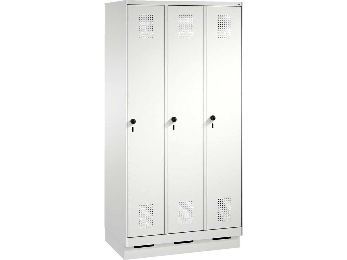 C+P locker met dubbele afdeling Evolo H 1800 x B 900 x D 500 mm
