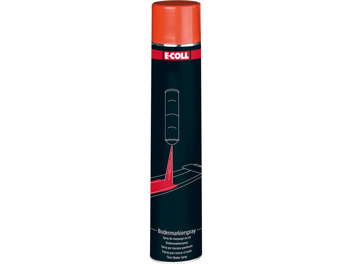 E-COLL Bodenmarkier-Spray, rot 750ml Spraydose