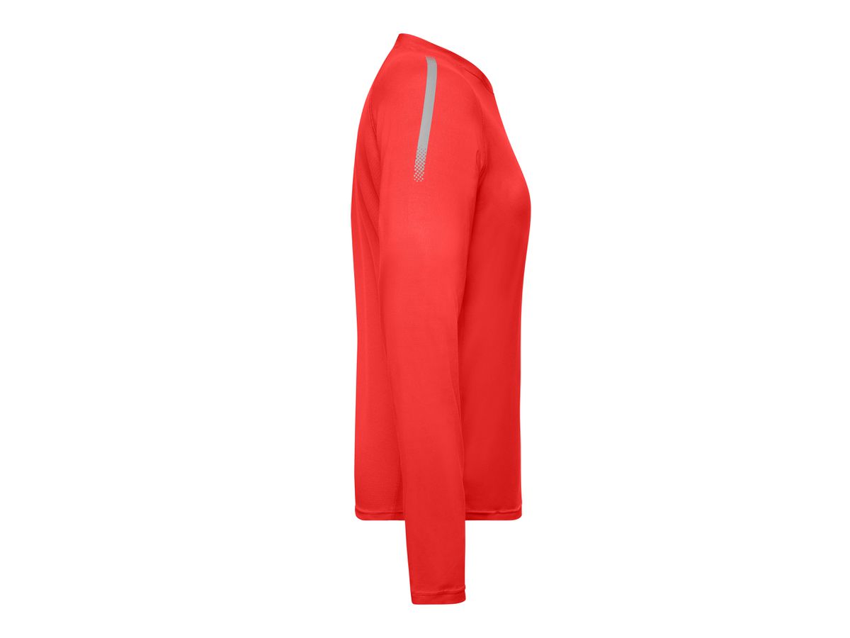 JN Damen Langarm Sportshirt JN521 bright-red, Größe XS