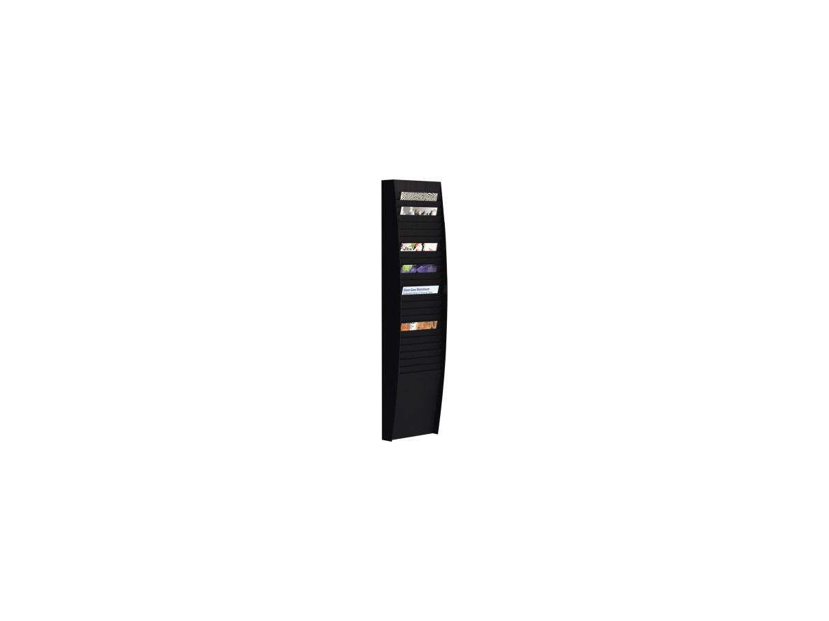Paperflow Wand-Sortiertafel V 25F A4V1X25.01 DIN A4 schwarz