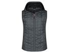 JN Ladies' Knitted Hybrid Vest JN767 grey-melange/anthracite-melange, Größe M