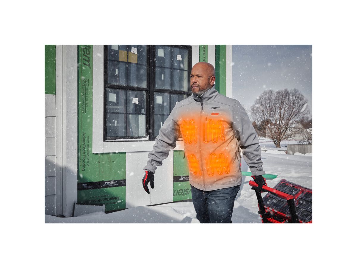 MILWAUKEE Akku-Thermo-Jacke HJGREY5-0 grau, Gr. 2XL